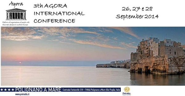 Si svolge in Italia la 3° Conferenza Internazionale AGORA - Un’alleanza europea contro le malattie reumatiche
