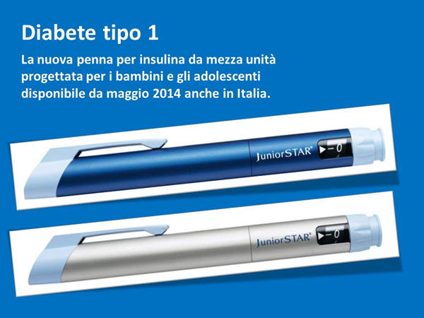 Diabete di tipo 1: dal 5 maggio in Farmacia una nuova penna per