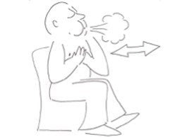 Mani parte alta petto - Ginnastica respiratoria