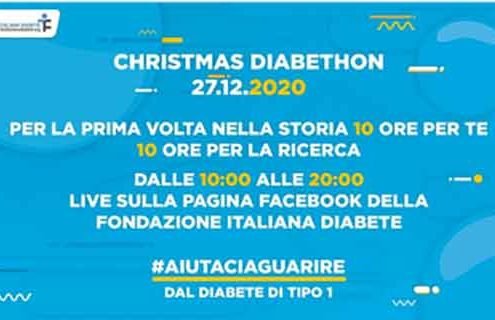 CHRISTMAS DIABETHON 2020, 10 ore per la ricerca sul diabete tipo 1