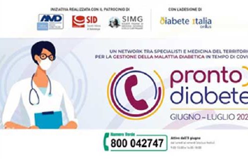 “Pronto diabete”, torna il numero verde per consulenze gratuite, giugno-luglio 2021 - Diabete.com