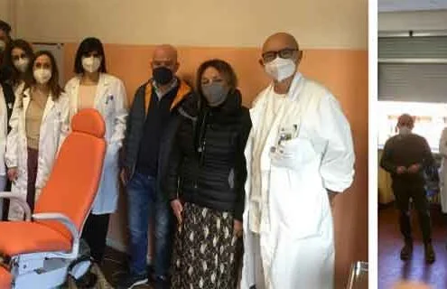 Una poltrona podologica donata alla Diabetologia della Cittadella della Salute Campo di Marte