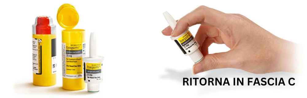 Il ritorno di Baqsimi (glucagone nasale) in fascia C (a pagamento)