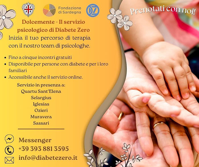 DolceMente: il servizio psicologico dell’Associazione Diabete Zero