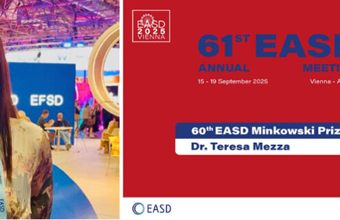 Diabete, all’EASD Teresa Mezza riceve il prestigioso Minkowski Prize