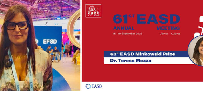 Diabete, all’EASD Teresa Mezza riceve il prestigioso Minkowski Prize