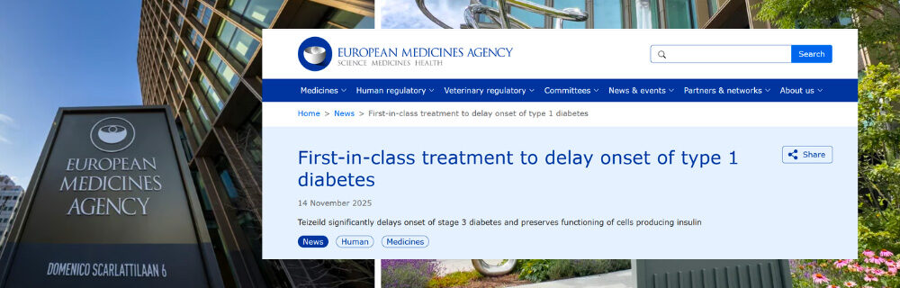 L’EMA raccomanda la prima terapia che ritarda l’esordio del diabete di tipo 1